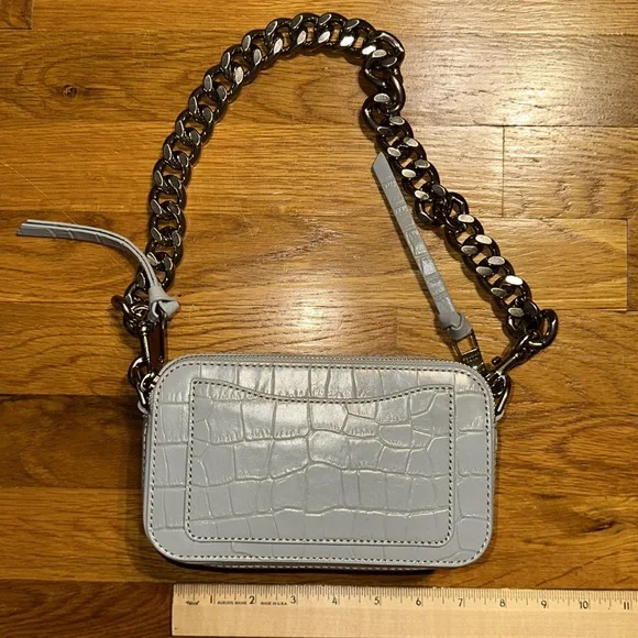 Marc Jacobs - The SnapShot Camera Leather Bag - Gray - New - Picture 3 of 17